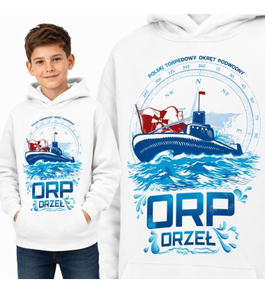 Bluza z kapturem dziecięca Patriotyczna  ORP ORZEŁ